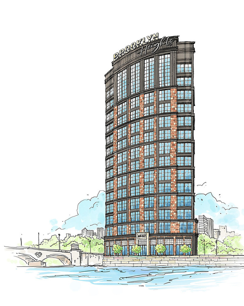 브루클린 하이츠 투시도 수채화 by jamskim 01097675614 - 노트폴리오 브루클린 하이츠 투시도 수채화 by jamskim  01097675614... 