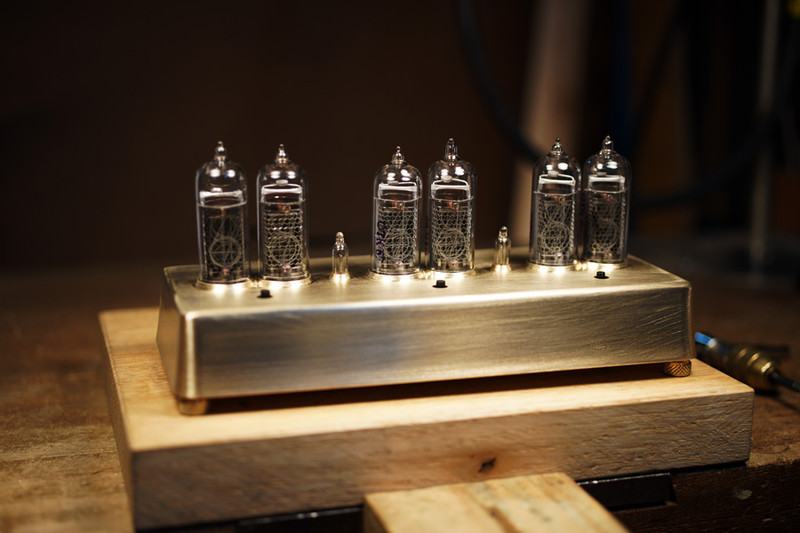 Nixie tube clock / brass ver. by 김동규 노트폴리오