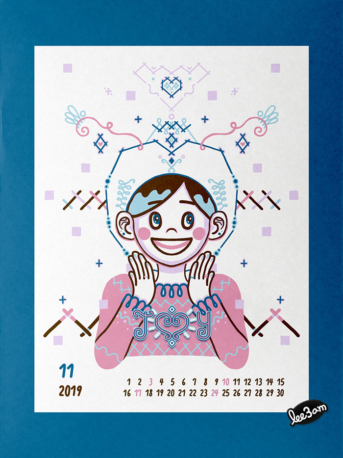 2019 Calendar : November [Joy] by Lee3am - 노트폴리오